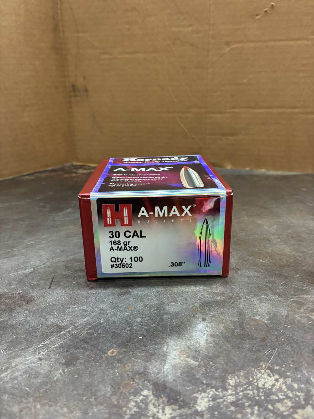 Hornady A-Max bullets 30 CAL 168 gr. NEW-img-1