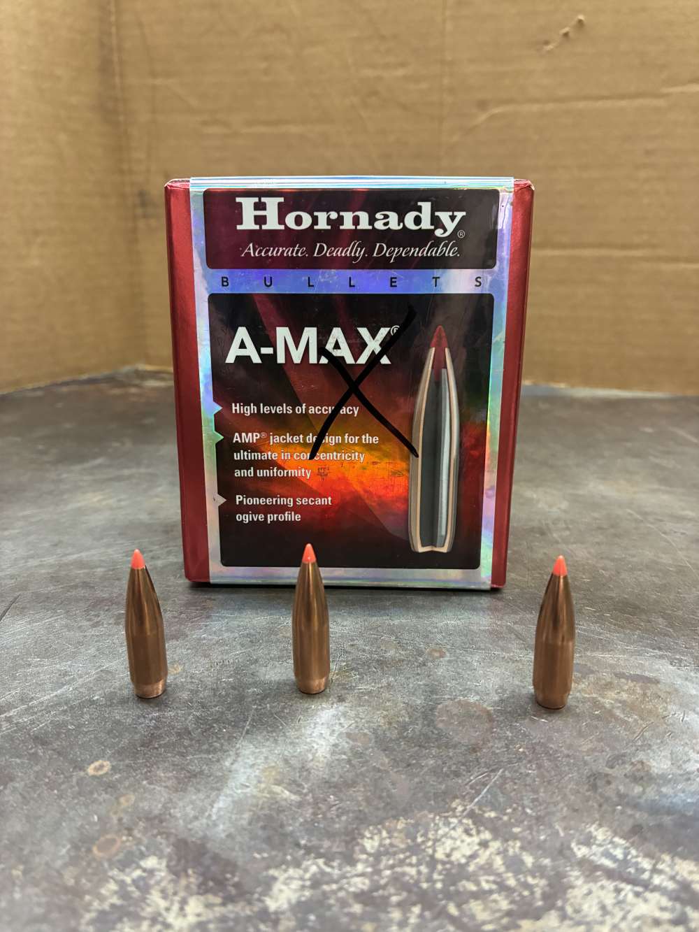 Hornady A-Max Bullets 30 CAL 168 gr .308-img-2