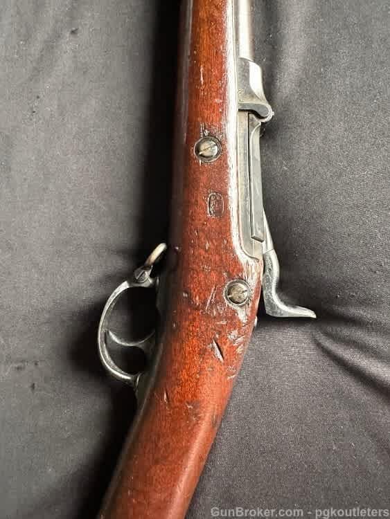 IDENTIFIED NEW JERSEY MARKED U.S. SPRINGFIELD MODEL 1873 TRAPDOOR RIFLE. -img-39