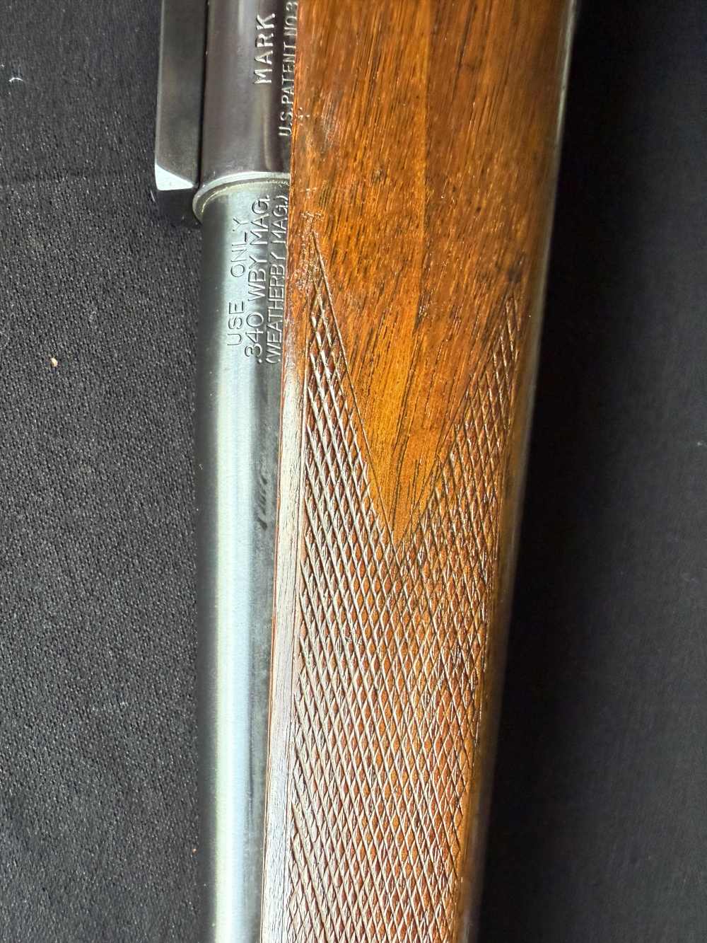 Excellent Weatherby Mark V Bolt Action Rifle 340 Wby Mag -img-19