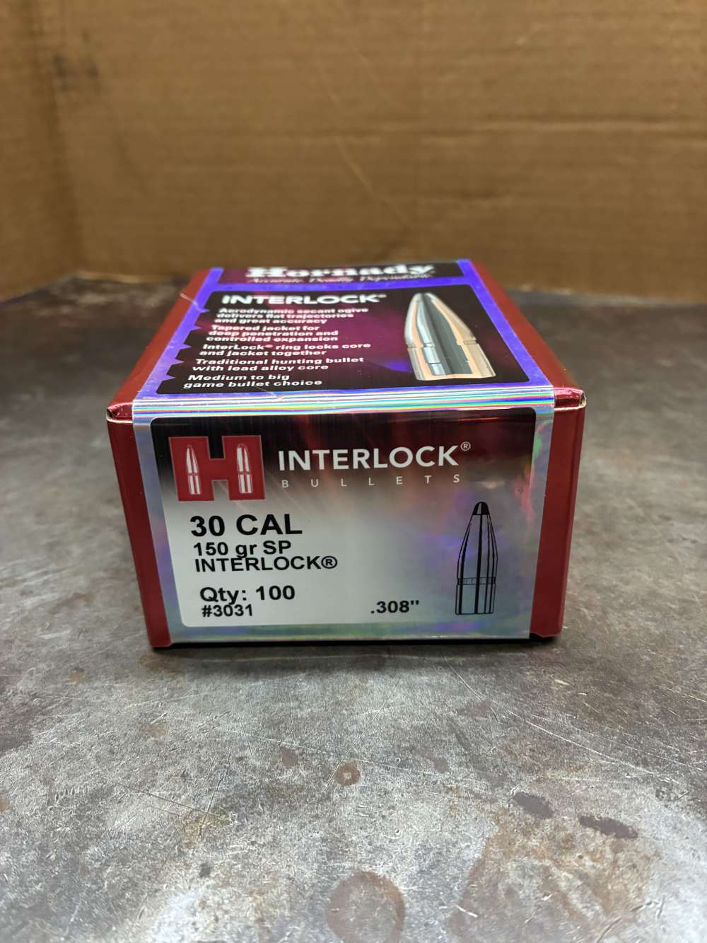 Hornady Interlock bullets 30 CAL 150 gr. SP .308-img-1