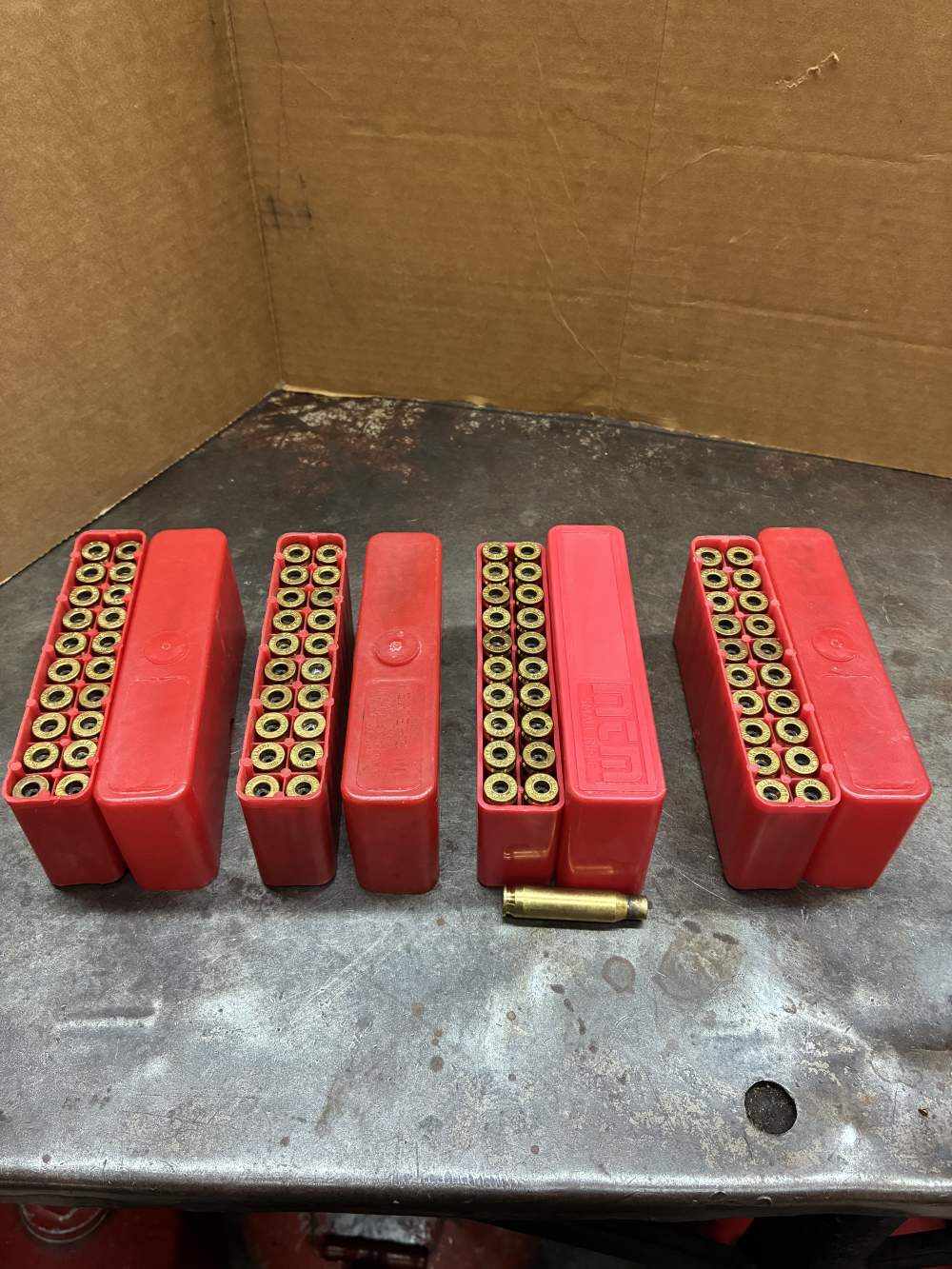 Winchester 308 used brass casings, unprimed, once  fired,-img-0