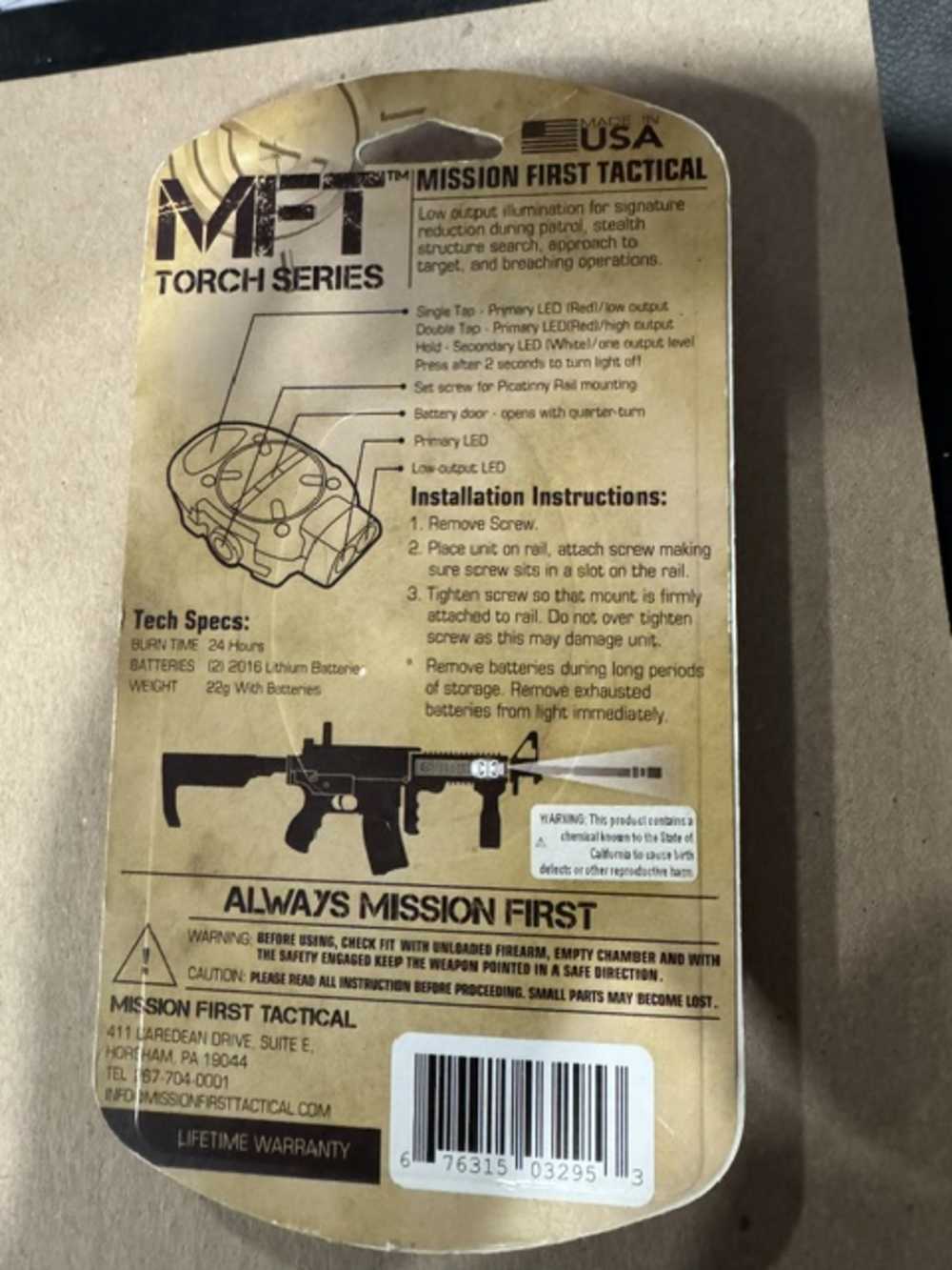 Mission First Tactical Torch Backup Light-img-1
