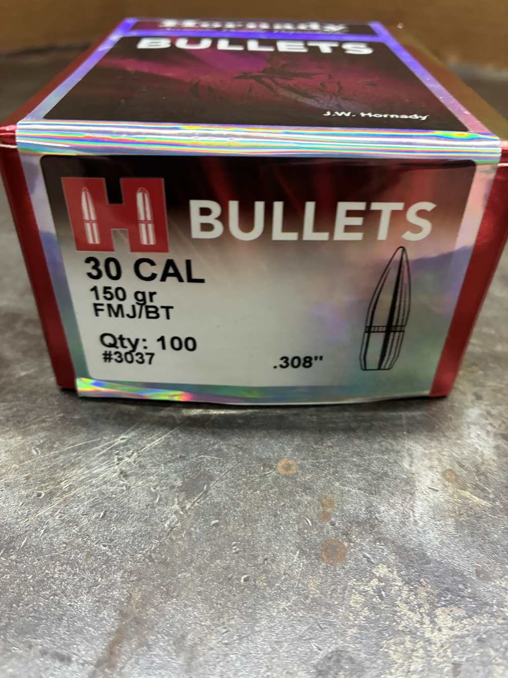 Hornady bullets 30 CAL 150 gr FMJ/BT-img-1