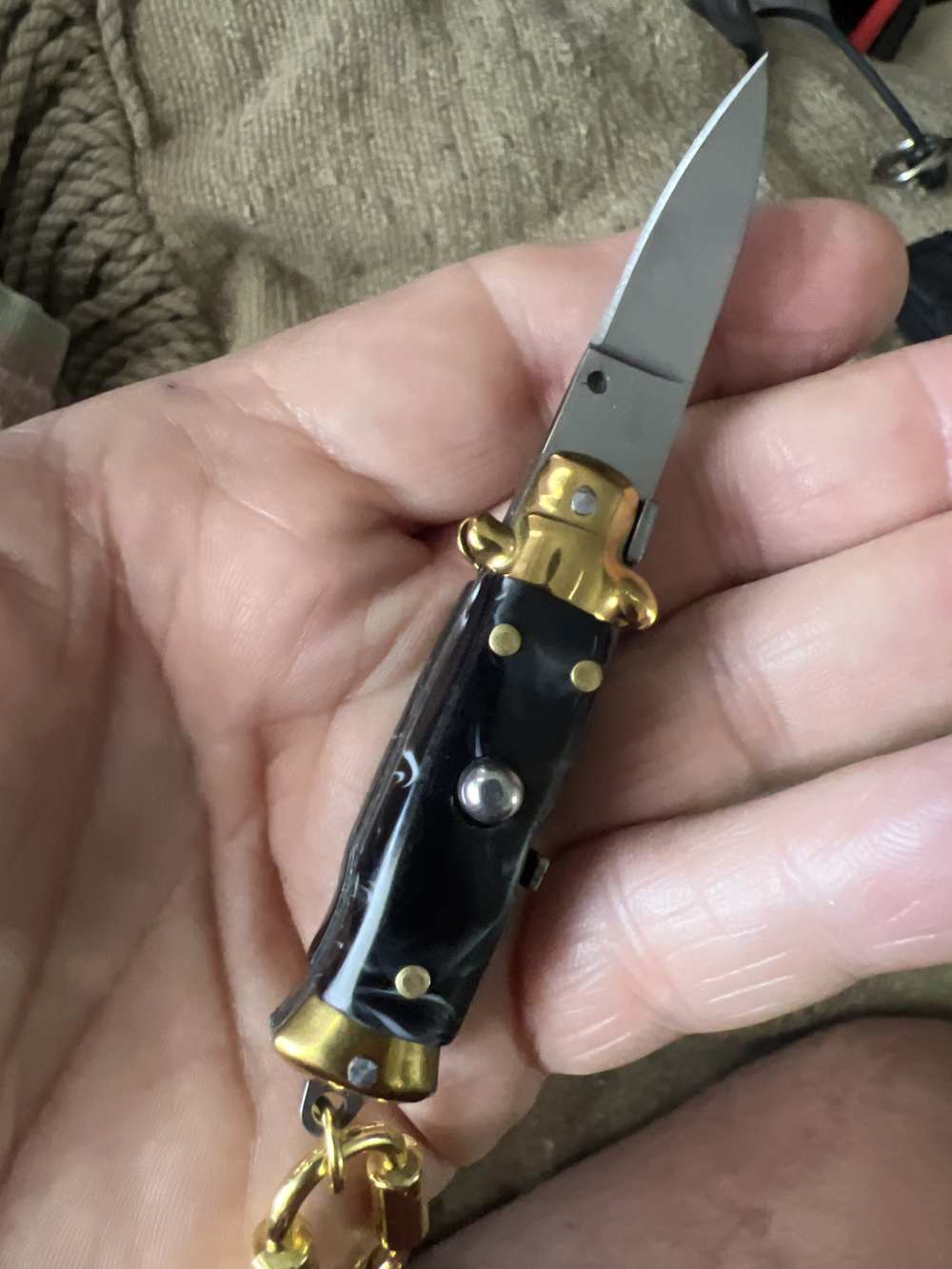 Switchblade Keychain W/Lock-img-3