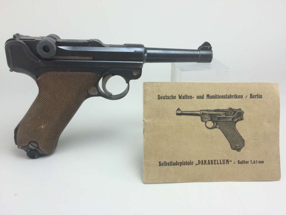 1917 WW1 Luger P08 7.65 Parabellum/30 Luger 4" Barrel 2 Mags-img-3