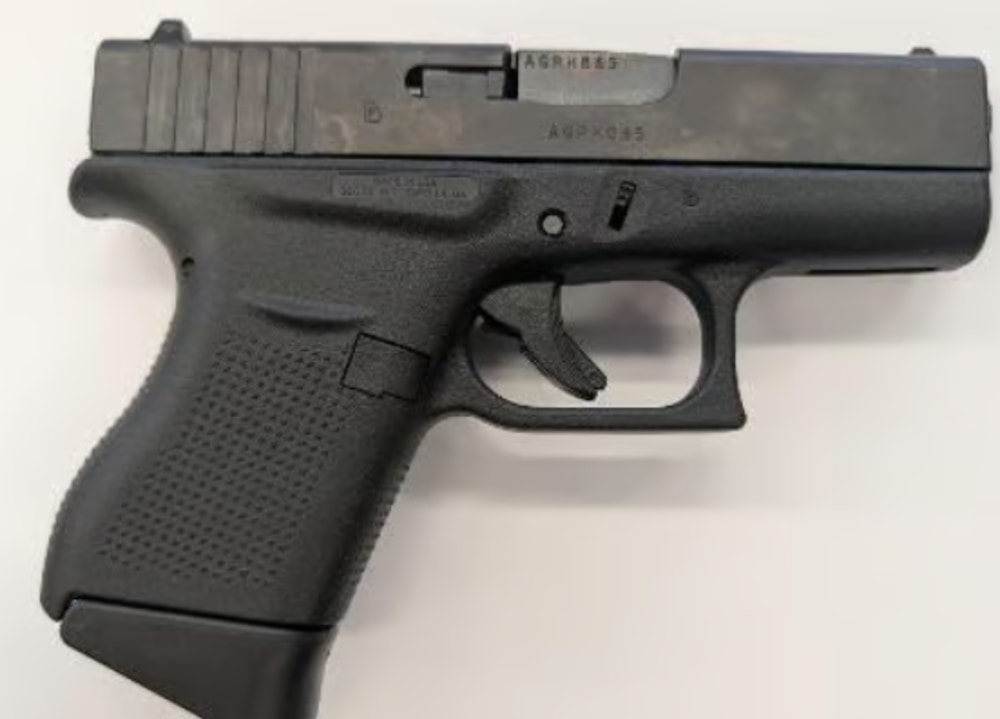 GLOCK, 43, Striker Fired, Semi-automatic, Polymer Frame Pistol, Sub-Com. 9m-img-0