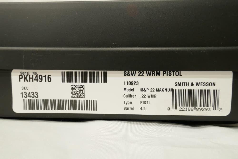 NIB S&W M&P 22 WMR Pistol 4.35" 2 Magazines Thumb Safety 13433-img-9