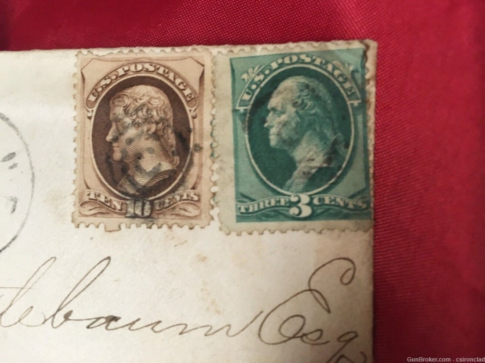  Civil War Reconstruction period South Carolina U.S. postal cover-img-1