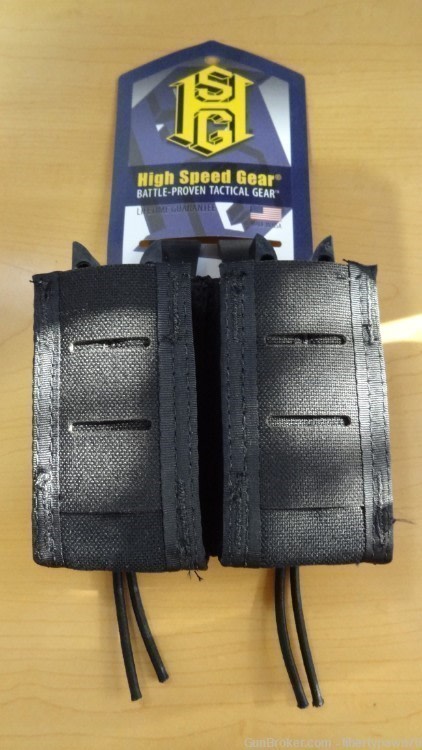 HIGH SPEED GEAR DOUBLE PISTOL MAG POUCH BLACK-img-0