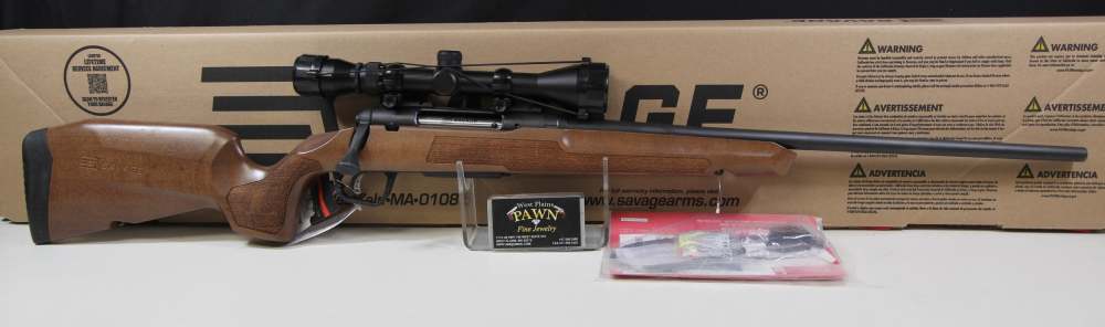 NIB SAVAGE AXIS 2 XP COMBO WOOD BOLT RIFLE, 22-250 REM, 22" BRL, 32258-img-0