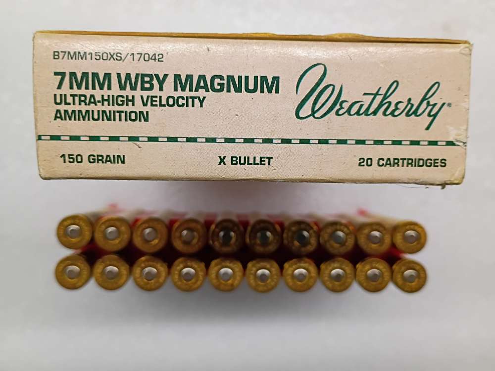 Weatherby 7mm Weatherby Magnum 150 Gr Ultra-High Velocity Ammo 20 Rounds-img-0
