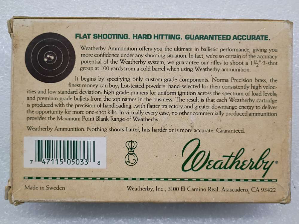 Weatherby 7mm Weatherby Magnum 150 Gr Ultra-High Velocity Ammo 20 Rounds-img-2
