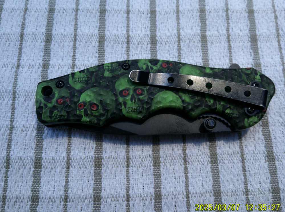 8" Spring Assisted Opening Zombie Killer Knife-img-1
