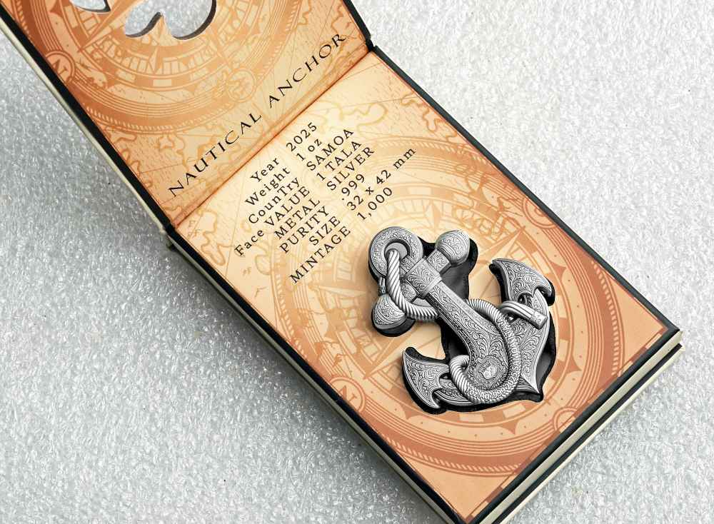 2025 - Samoa - 1oz .999 silver - Nautical Anchor-img-1