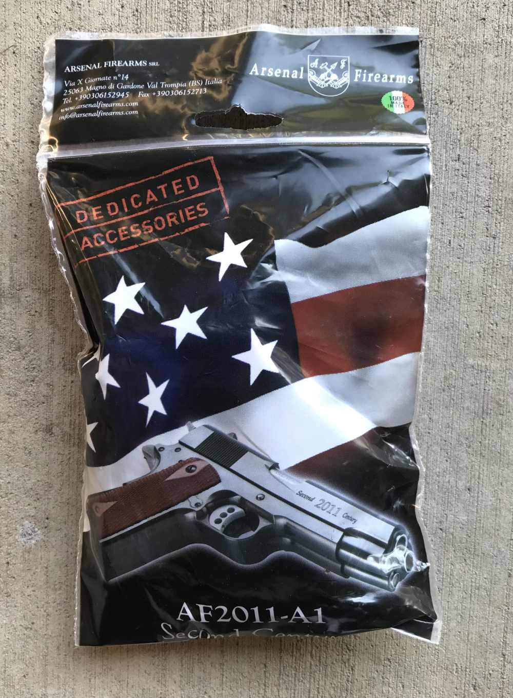 ARSENAL FIREARMS AF2011 A1 Mag Holder Italian Leather Sealed Original Rare -img-0