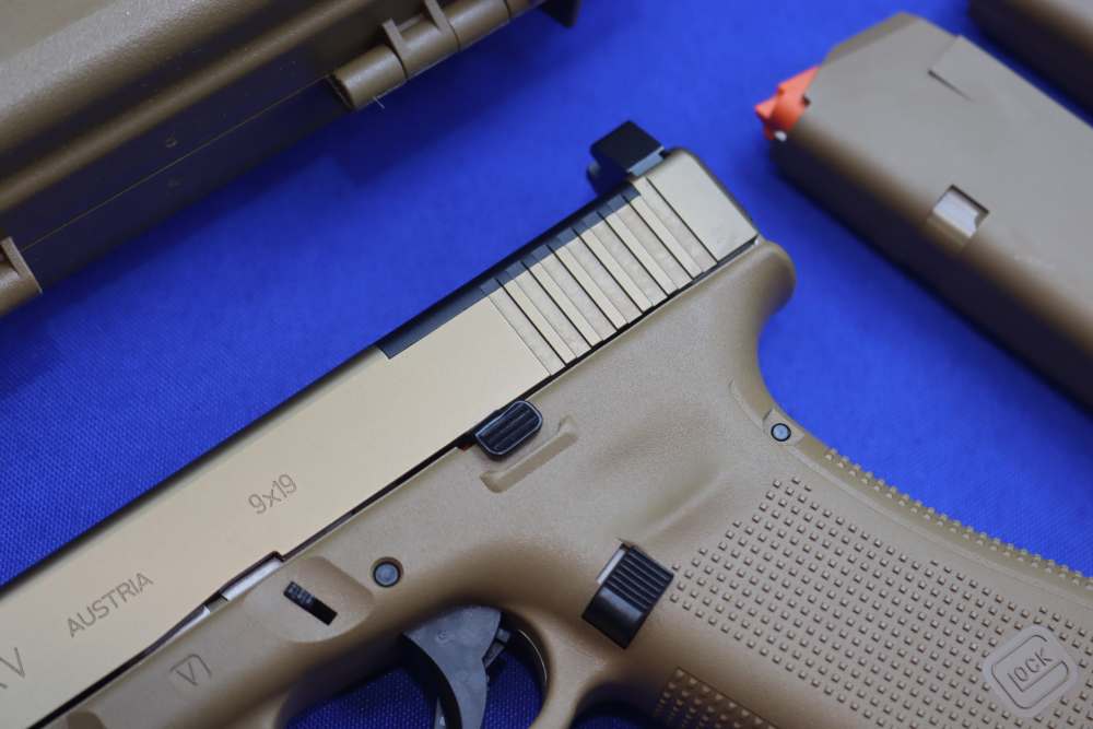 Glock G19X V MOS TB Pistol 9MM 19RD Austria THREADED FDE nPVD Optics Ready-img-5