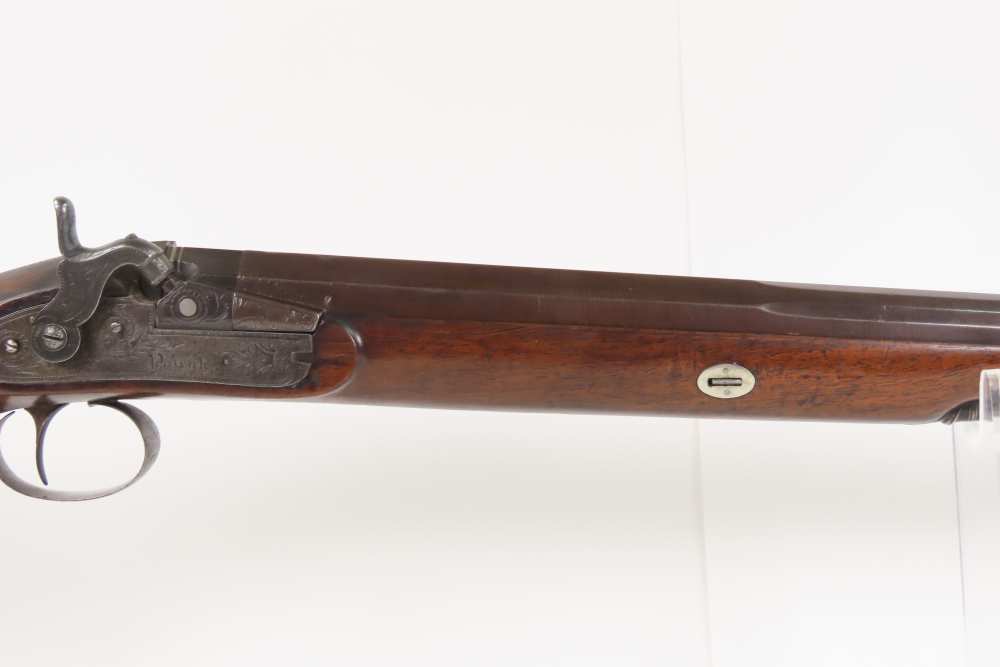 ENGRAVED English Antique ANN PATRICK 12 g. Percussion Single Barrel FOWLER -img-4