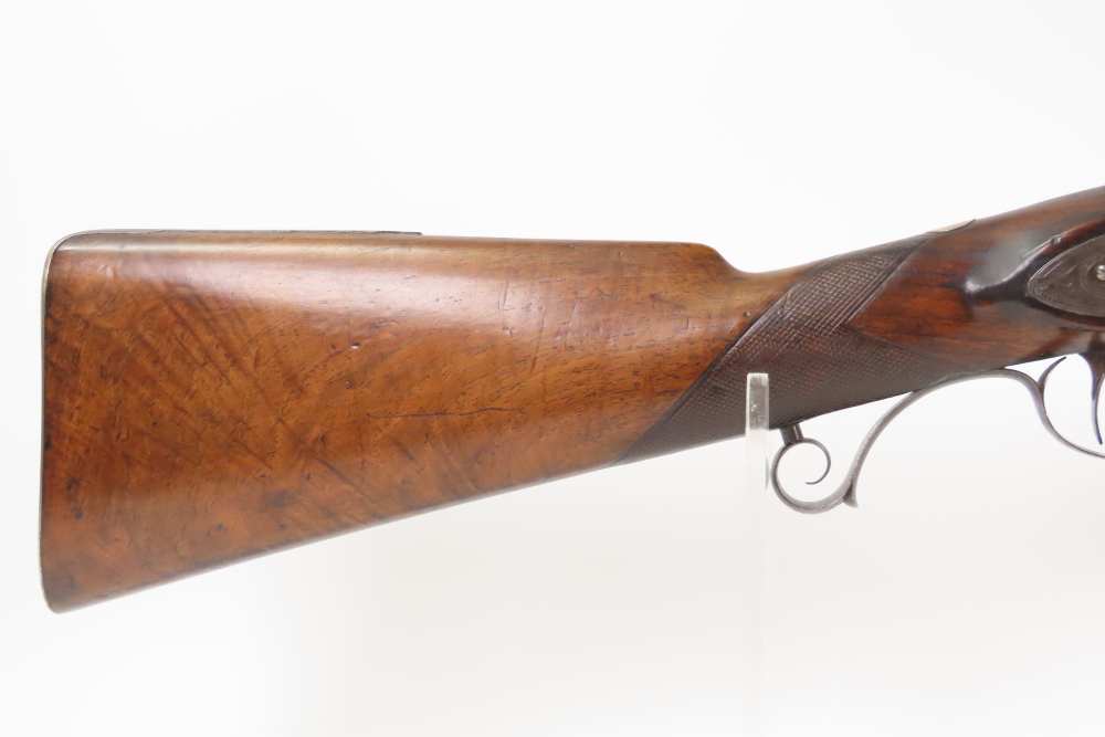 ENGRAVED English Antique ANN PATRICK 12 g. Percussion Single Barrel FOWLER -img-5
