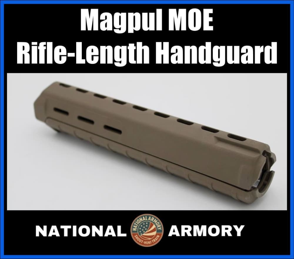 Magpul MOE Rifle-Length Handguard for AR Rifles - FDE - (MAG419-FDE)-img-0