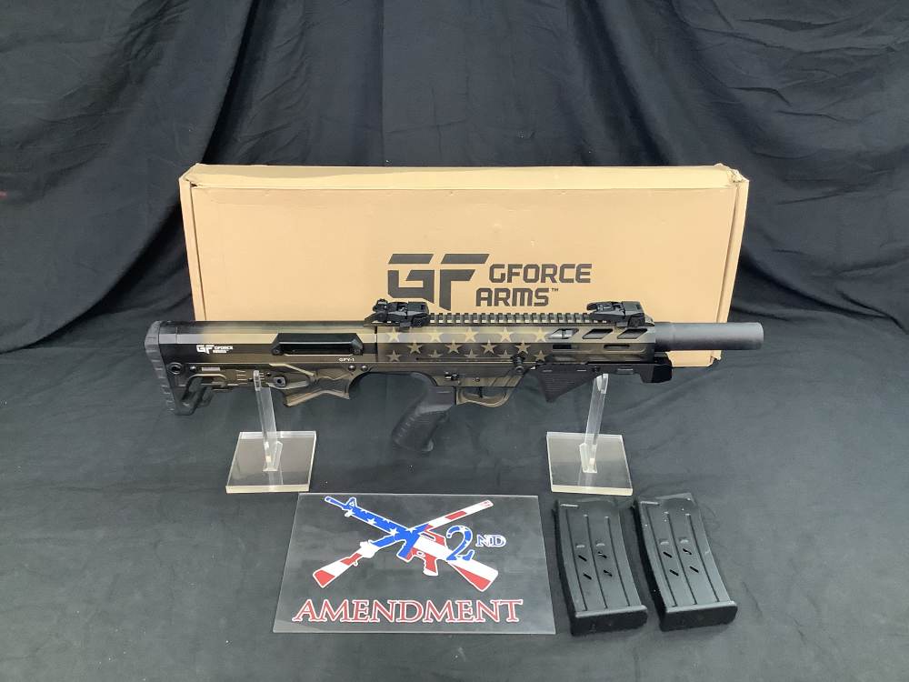 Gforce GFY-1 12ga 2-5rd mags, bronze flag, Olight light -img-0