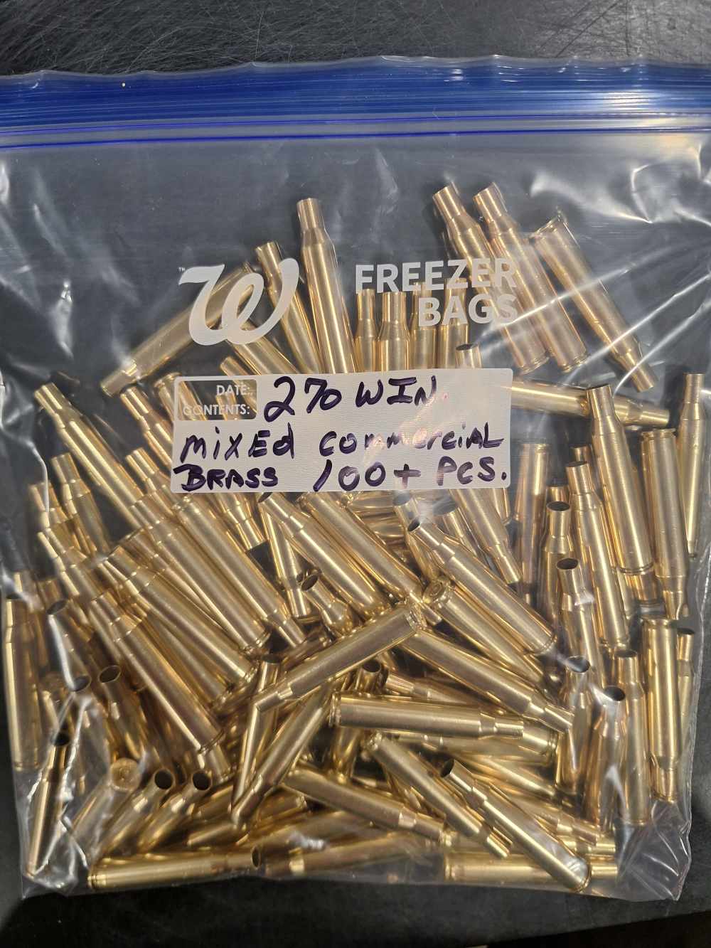 270 winchester once fired brass 100+pcs. Mixed commercial -img-0