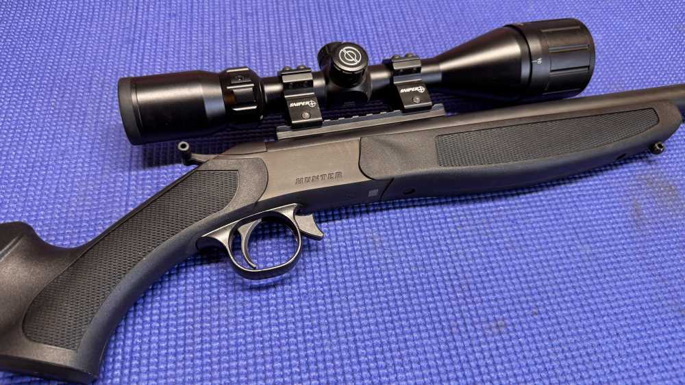 CVA Hunter 450 Bushmaster single shot with Simons 6-18x50 scope-img-2