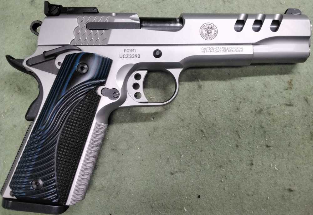 S&W Performance Center 1911 .45 ACP Stainless G10 2 Mags - UCZ3390-img-1