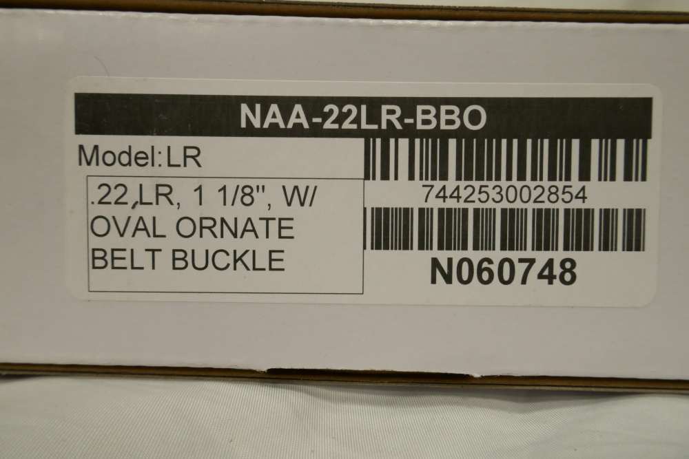 NIB NAA Mini Revolver Ornate Belt Buckle 22 LR NAA-22LR-BBO-img-3