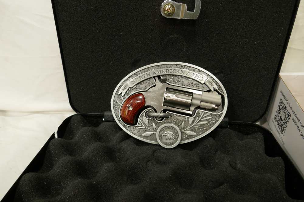 NIB NAA Mini Revolver Ornate Belt Buckle 22 LR NAA-22LR-BBO-img-0