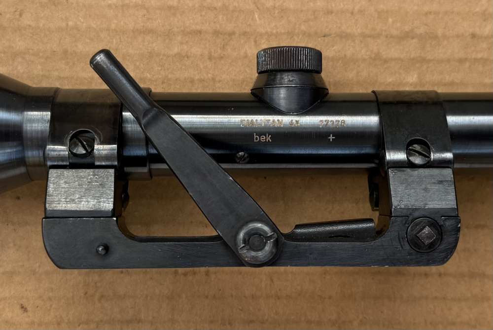 Original German LSR Sniper Rifle Optic Scope & Mount WWII German K98 Mauser-img-5