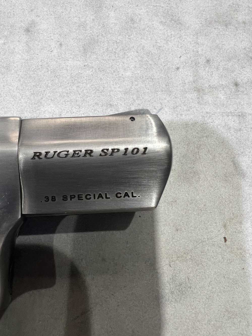 Ruger SP101 .38 Special +P Satin Stainless 2.25" 5-Shot, Engraved Barrel-img-5