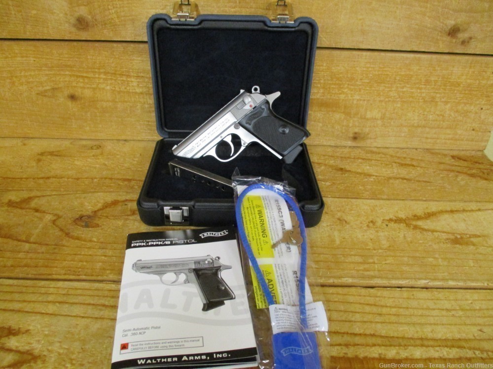 Walther PPK .380 ACP Stainless NIB -img-2