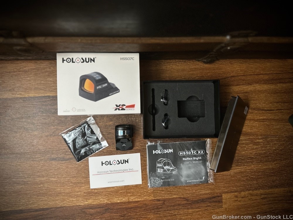 Holosun XS507C X2 Series Red Dot Reflex Sight with Solar Panel-img-0