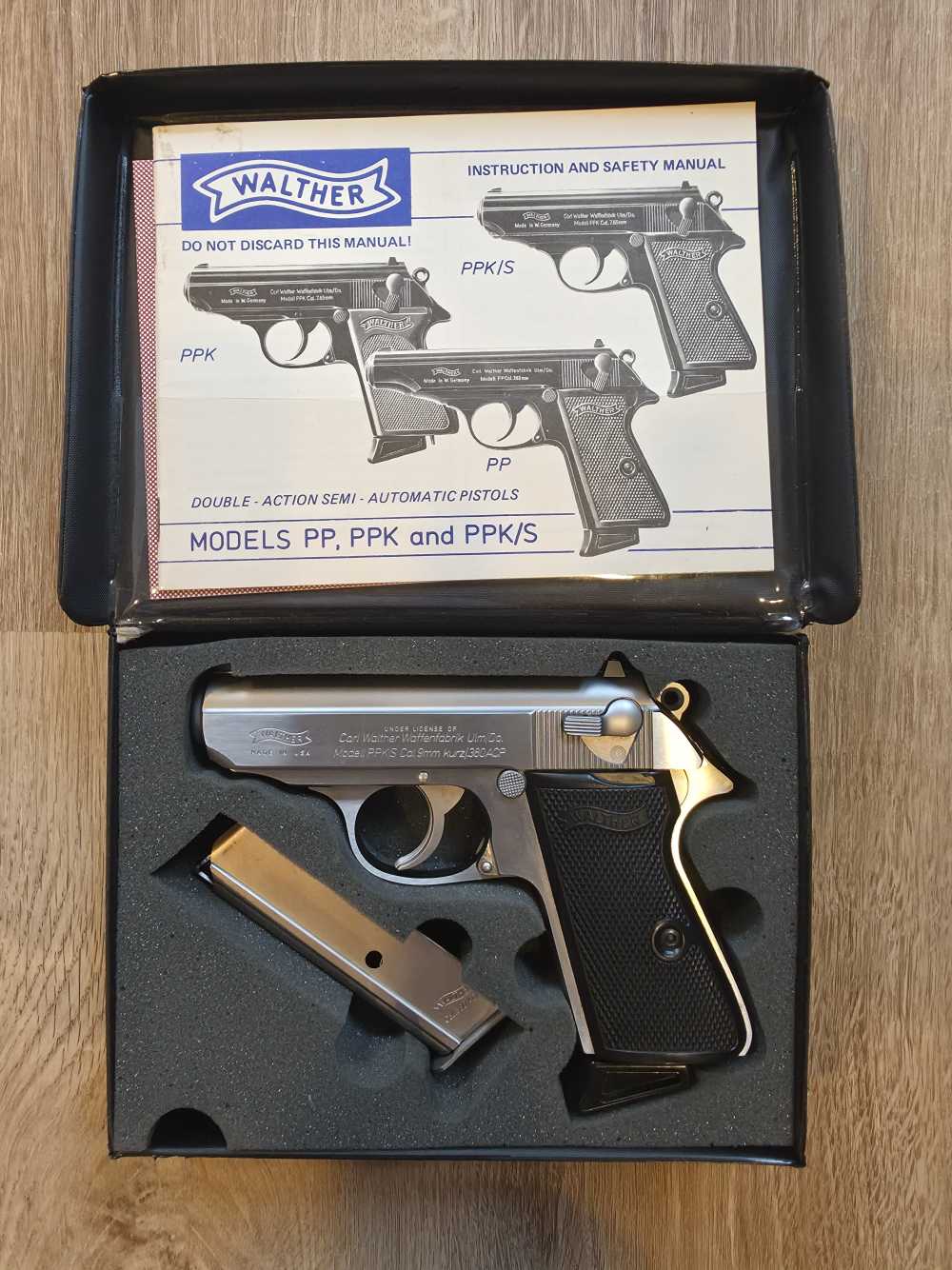 Walther Interarms PPK/S .380 ACP Stainless NIB Unfired 2 Mags Box-img-8