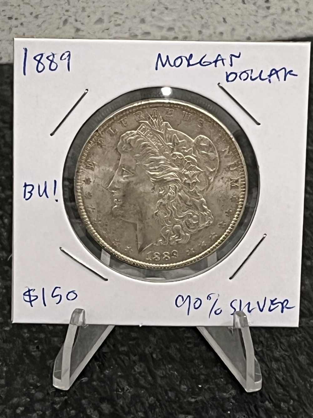 Beautiful 1889 Morgan Silver Dollar 90% Silver BU!-img-0