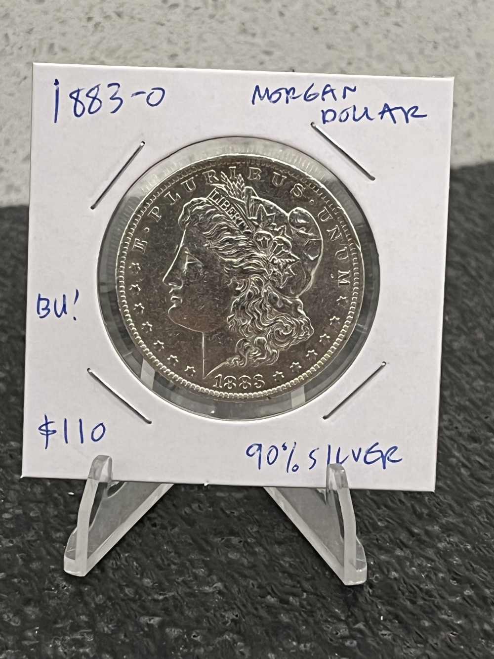 Beautiful 1883-O Morgan Silver Dollar 90% Silver BU!-img-0