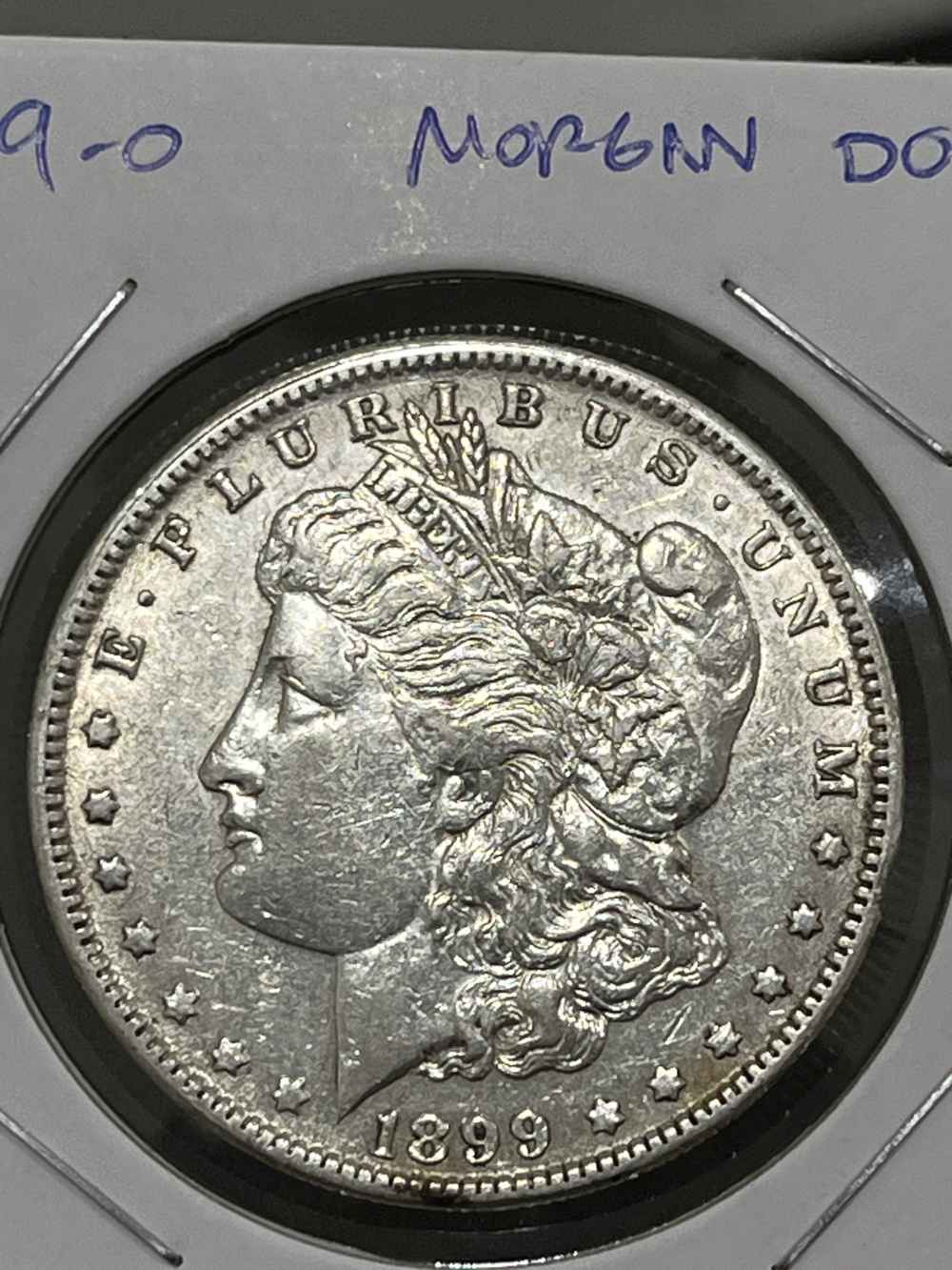 Beautiful 1899-O Morgan Silver Dollar 90% Silver AU-BU!-img-2