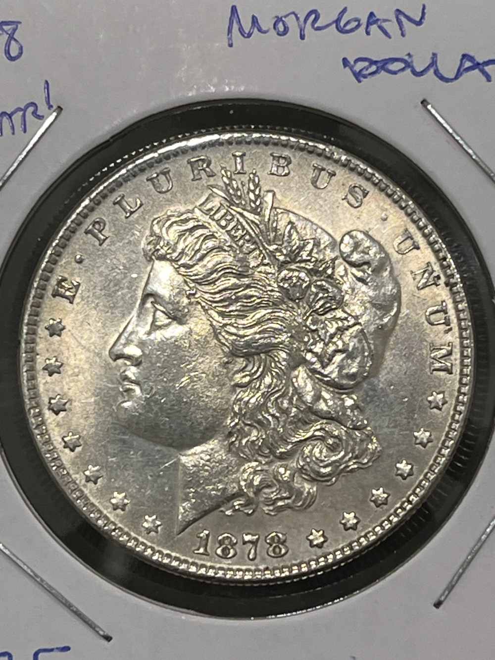 Beautiful First Year 1878 Morgan Silver Dollar 90% Silver BU!-img-2