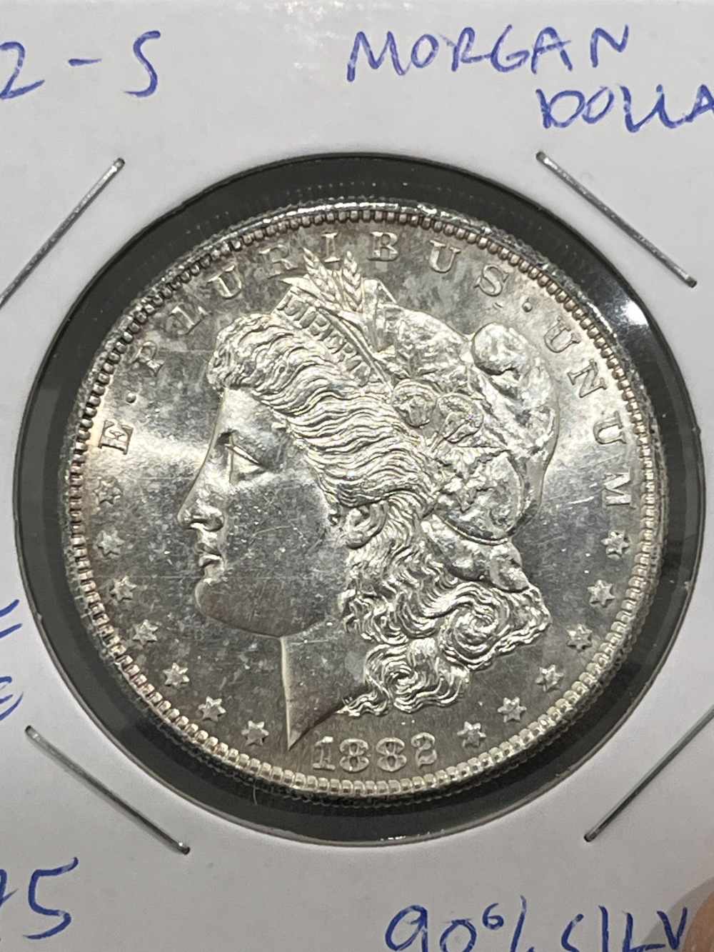 Beautiful 1882-S Morgan Silver Dollar Prooflike Brilliant Uncirculated!-img-2