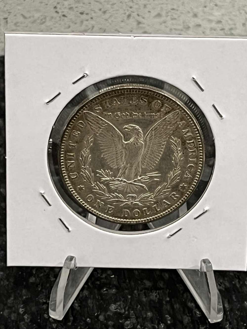 Beautiful 1888 Morgan Silver Dollar 90% Silver BU Rainbow Toning!-img-1