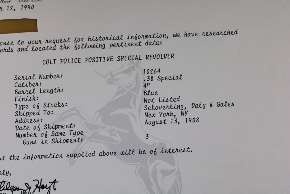 Colt Police Positive Special, Cal 38 Spl, 1st Issue, made 1908, Letter, C&R-img-13