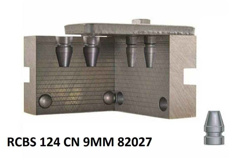  9mm (356 Diameter) RCBS 2 Cavity Bullet Mold 09-124-R 124 Grain RN NIB-img-2