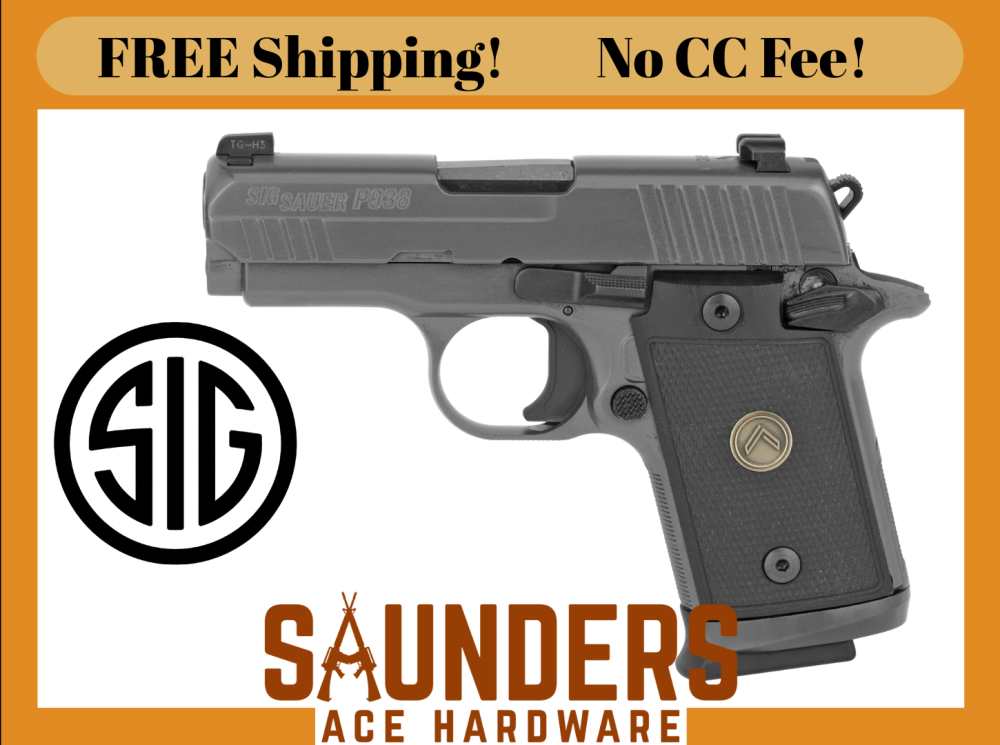 SIG SAUER P938 LEGION Semi-auto Pistol Sig XRAY Night Sights 9mm Serrated -img-0