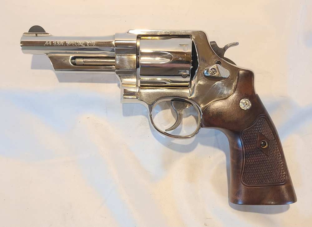NIB Smith & Wesson 21-4 44 Special Nickel Classic Military 1950-img-2