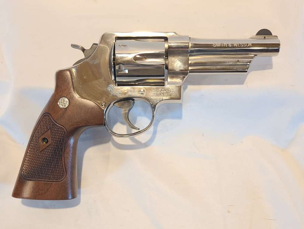 NIB Smith & Wesson 21-4 44 Special Nickel Classic Military 1950-img-1