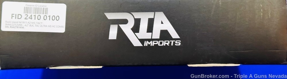 Rock Island Armory 1911 Tac Ultra MS HC combo 9mm 22TCM 4.25in barrel 56632-img-12