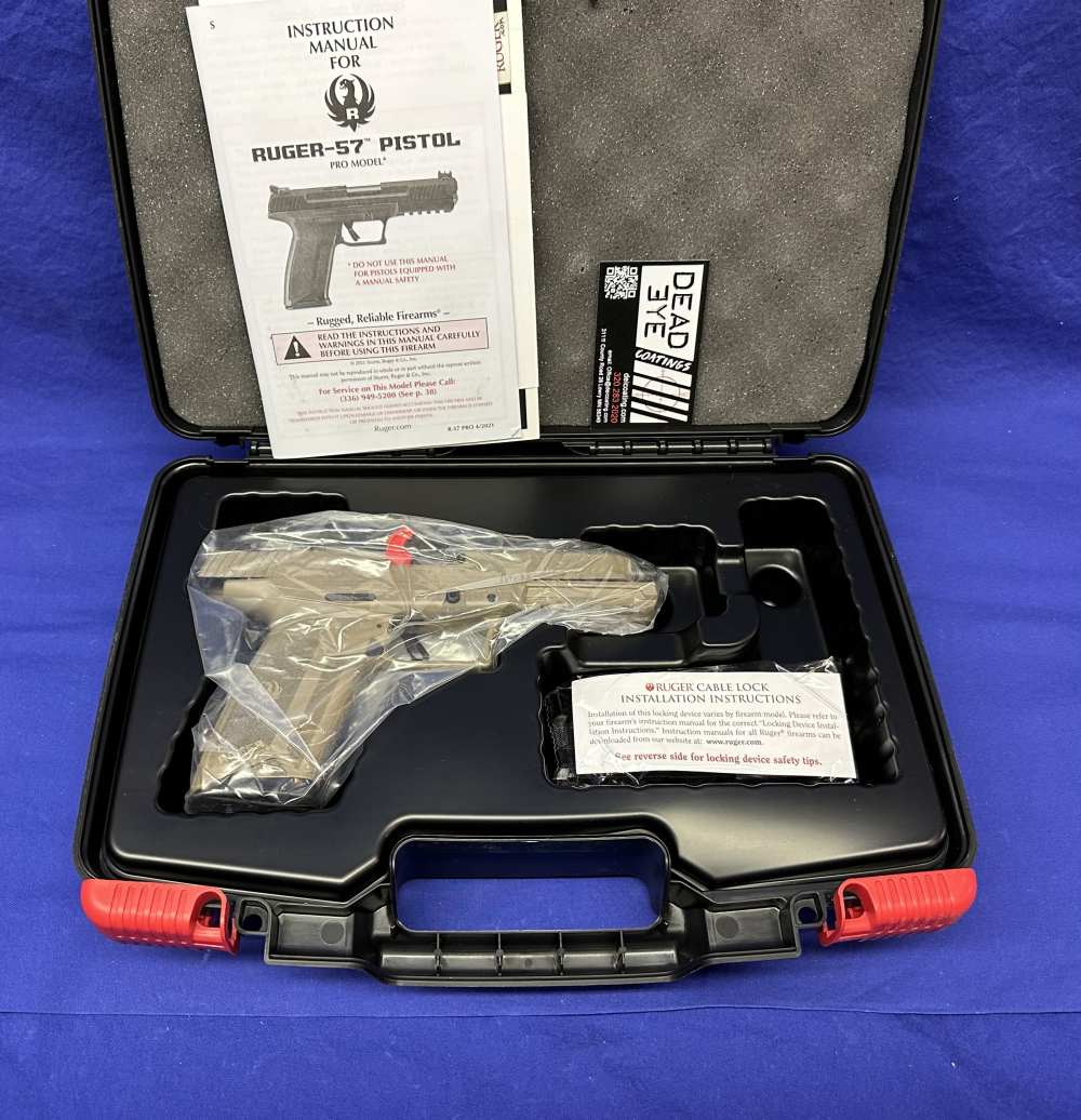 Ruger Pro 57 5.7x28 FDE 4.9in barrel 20rd 16403FDE -img-10