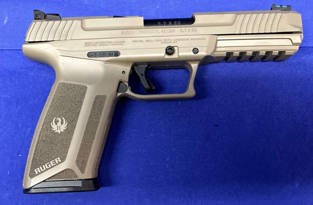 Ruger Pro 57 5.7x28 FDE 4.9in barrel 20rd 16403FDE -img-1