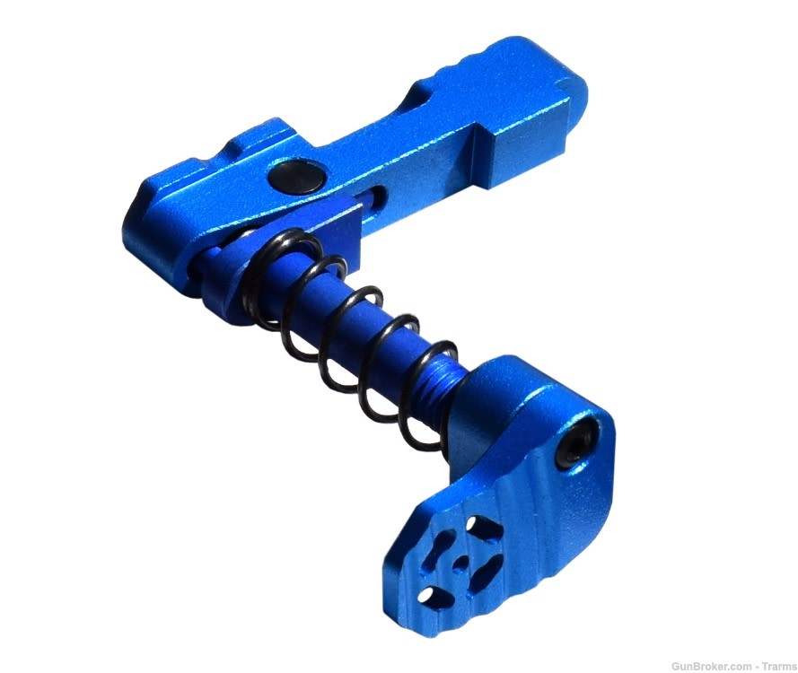 Presma AR-15 Ambidextrous Extended Modular Magazine Release – Dark Blue-img-1